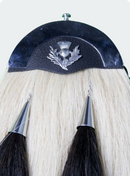 Maßgefertigter Leder-Cantle Pferdehaar Kilt-Sporran
