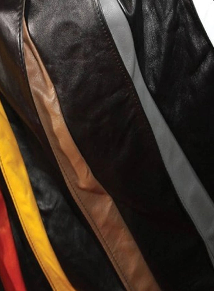 Maßgefertigter Schwarzer Fashion Leder-Kilt