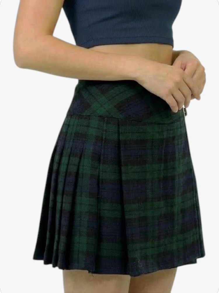Schwarzer Watch Damen Tartan Kilt