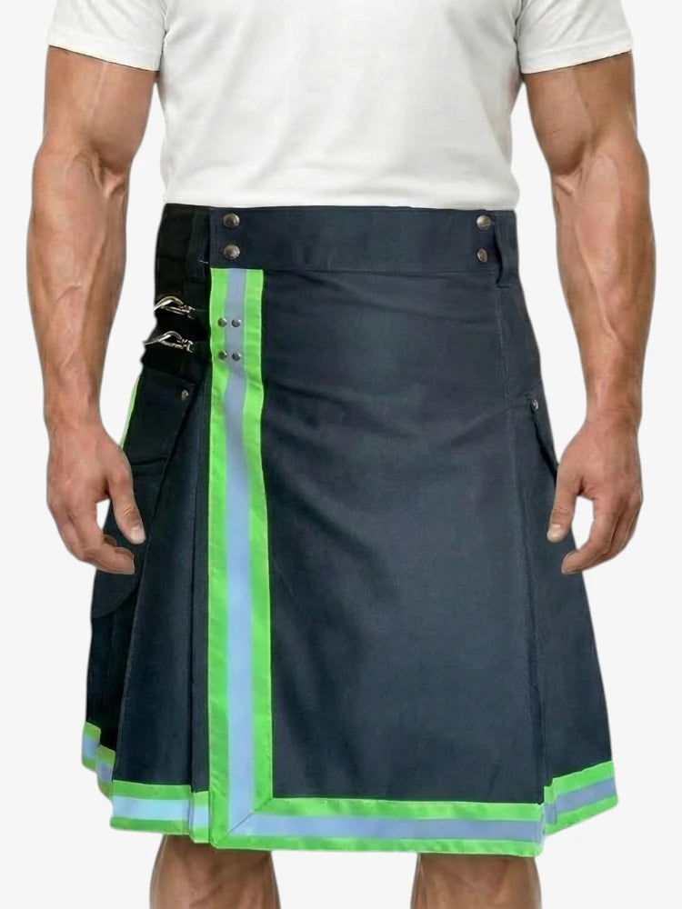 Blauer Feuerwehr Kilt