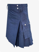 Blue Scottish Denim Kilt