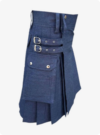 Blue Scottish Denim Kilt