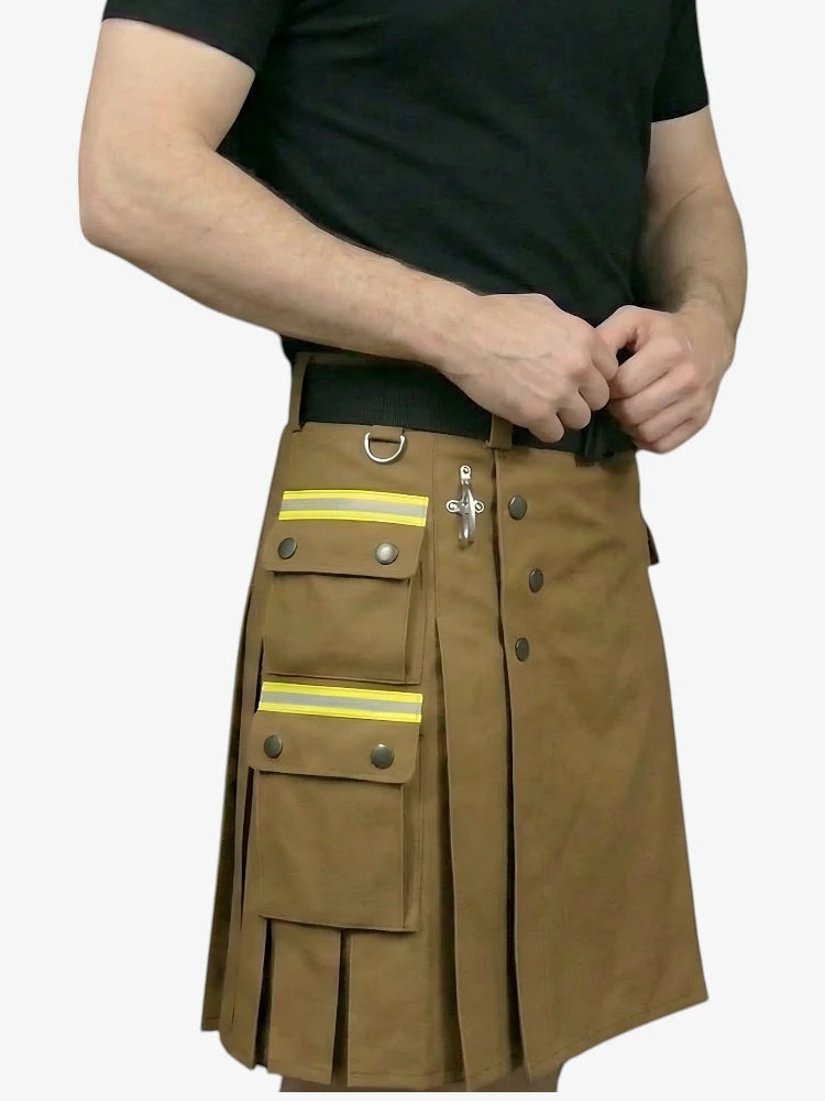 Brauner Feuerwehr Kilt