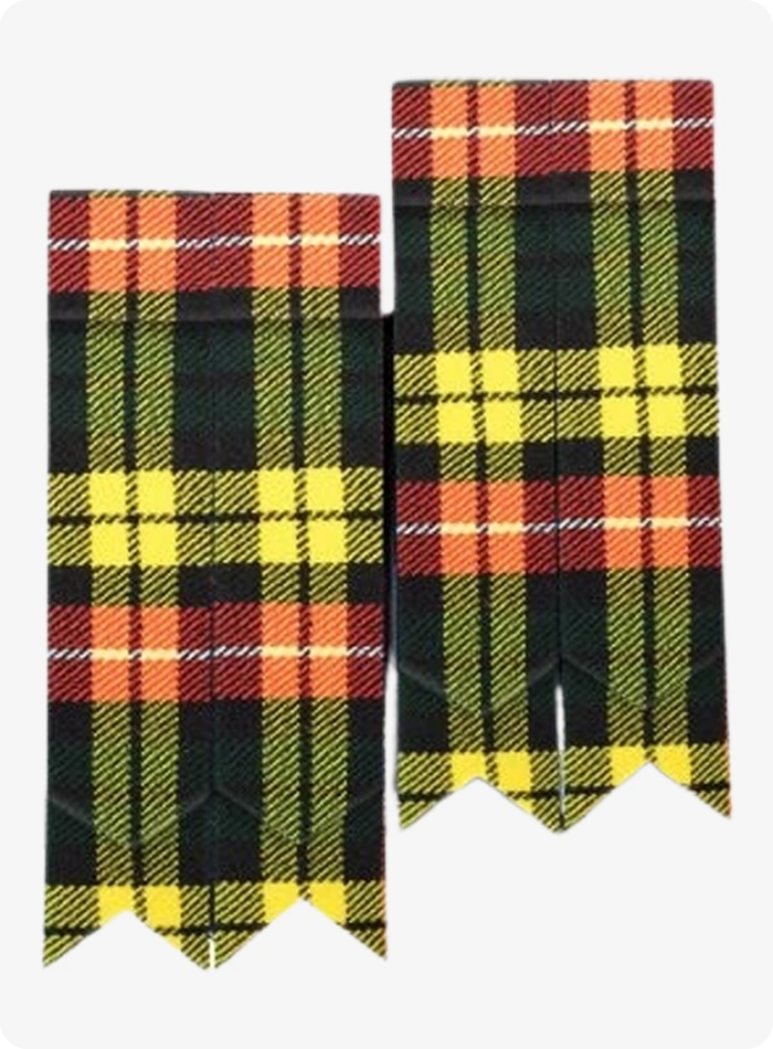 Buchanan Tartan Kilt-Strumpfbänder