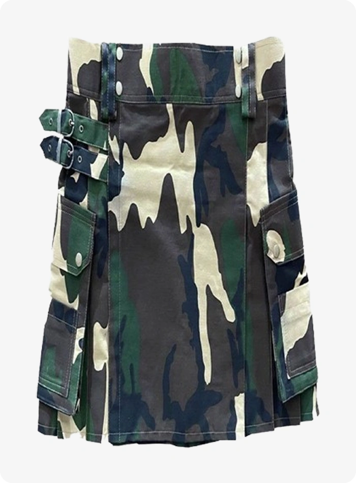 Maßgefertigter Camo Woodland Kilt