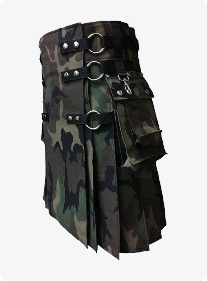 Maßgefertigter Camo Woodland Kilt