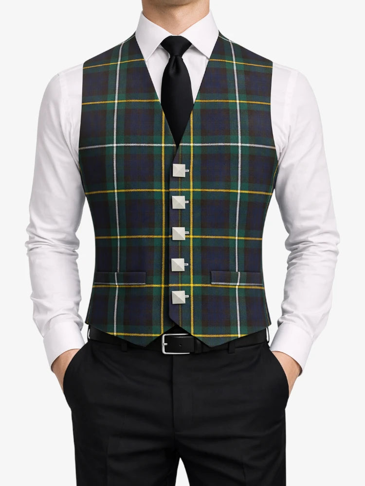 Blaue Tartan-Westen