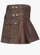 Chocolate Brown Women Utility Kilt