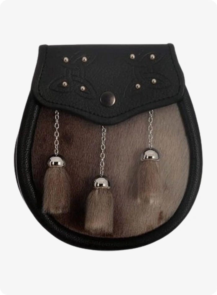 Maßgefertigter Schokoladen-Sealskin-Dress-Sporran