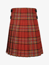 Red plaid kilt on a white background
