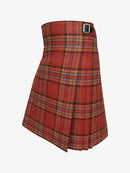 Red plaid kilt on a white background