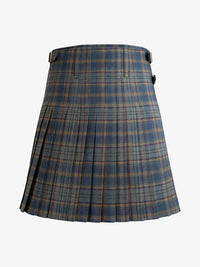 Plaid kilt on a white background