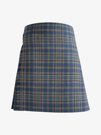 Plaid kilt on a white background