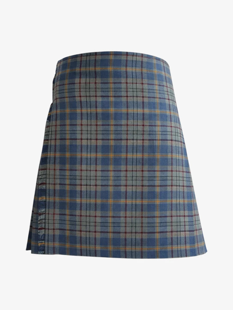 Plaid kilt on a white background
