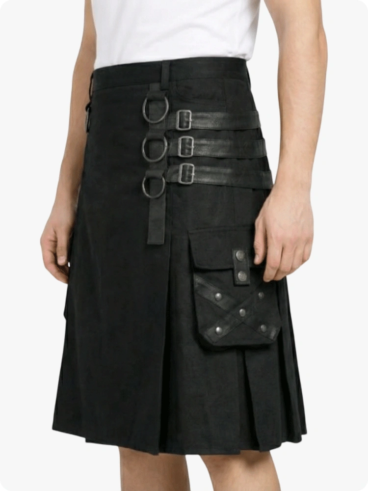 Black Gothic Utility Kilt