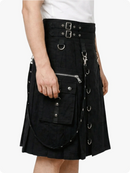 Black Utility Gothic Kilt