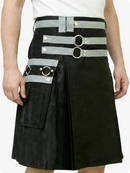 Black and Grey Utility Kilt