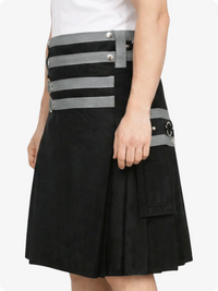 Black and Grey Utility Kilt