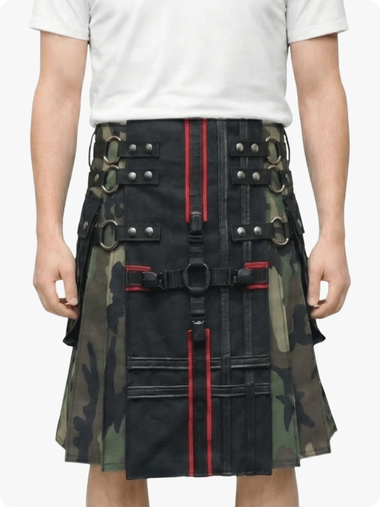 Maßgefertigter Camouflage Gothic Taktischer Kilt