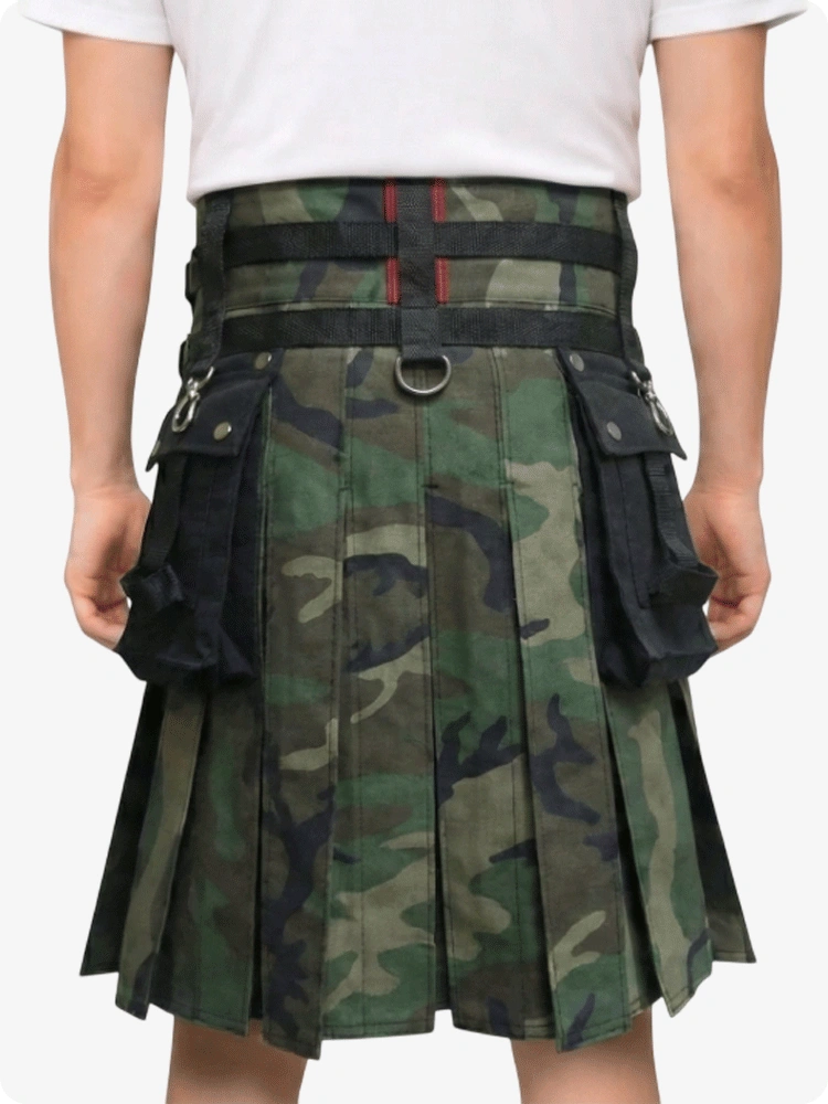 Maßgefertigter Camouflage Gothic Taktischer Kilt