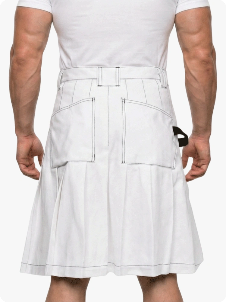 Custom Made Carheartt White Work Utility Kilt