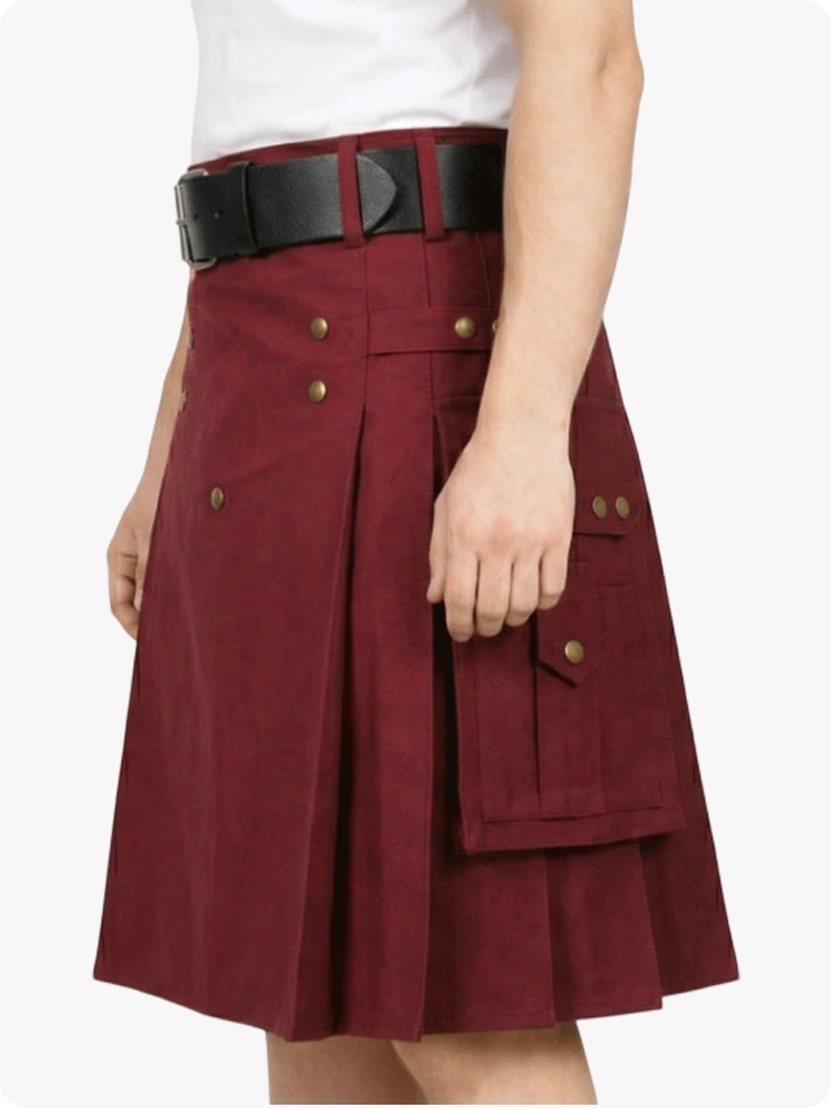 Burgundy Utility Kilt