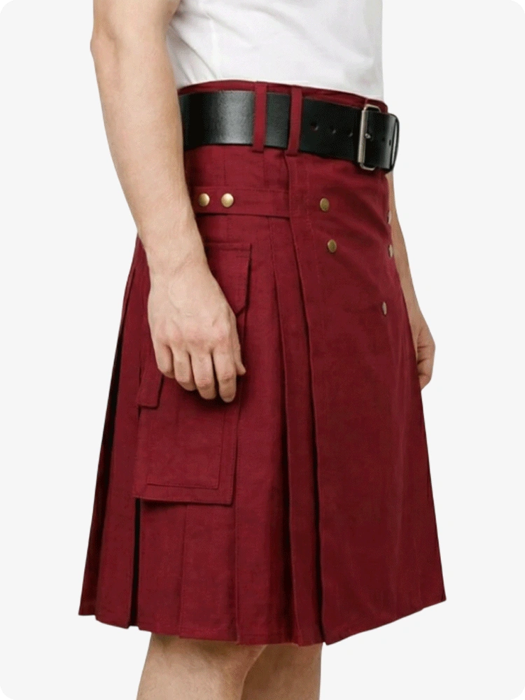 Burgundy Utility Kilt