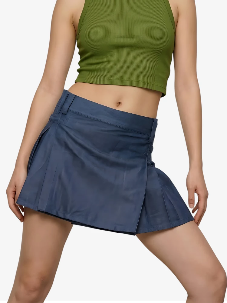 Maßgefertigter Dunkelblauer Damen Utility Kilt