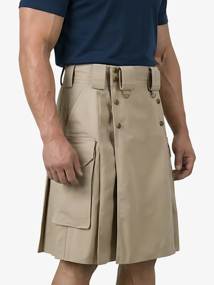 Maßgefertigter Khaki Combat Utility Kilt