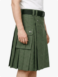 Olive Green Utility Kilt