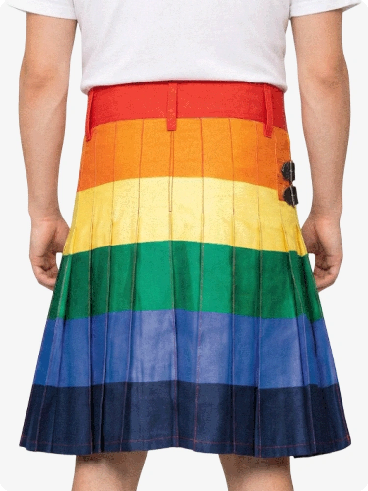 Maßgefertigter Rainbow Fashion Utility-Kilt