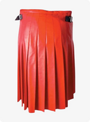 Custom Made Red Leather Kilt