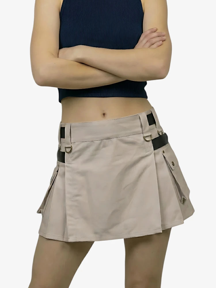 Maßgefertigter Scotland Deluxe Khaki Damen Utility Kilt
