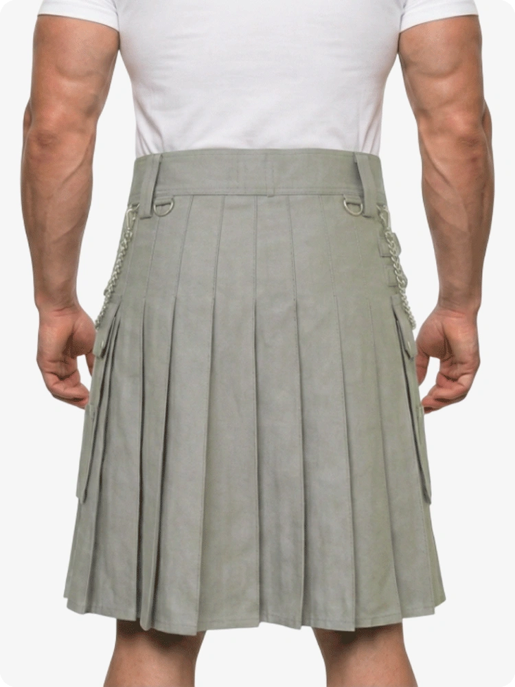 Custom Made Standard Grey Utility Kilt