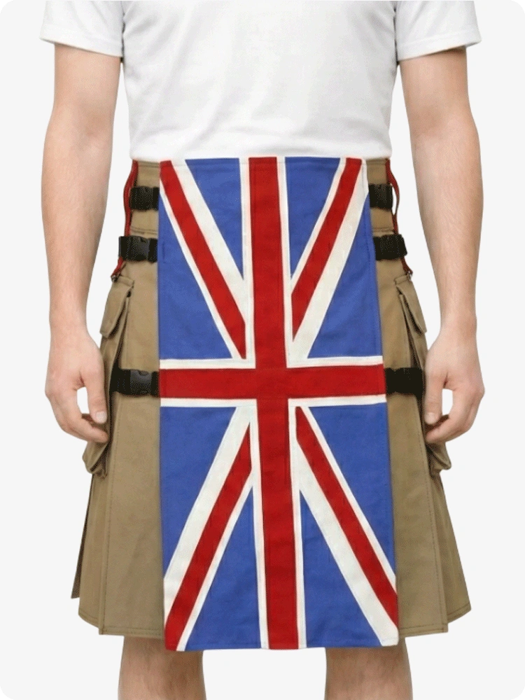 Maßgefertigter UK-Flaggen Deluxe Utility Kilt
