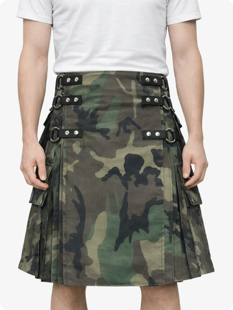 Maßgefertigter Woodland Camo Kilt