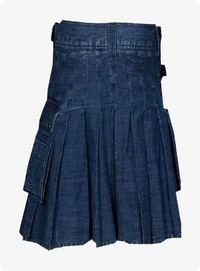 Dark Blue Denim Kilt