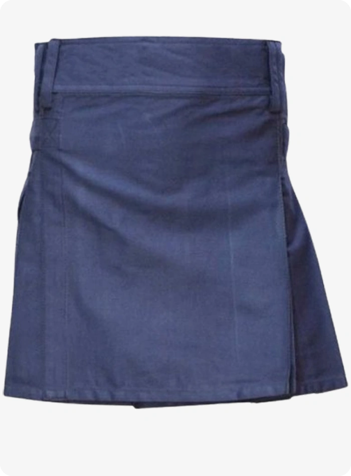 Maßgefertigter Dunkelblauer Damen Utility Kilt