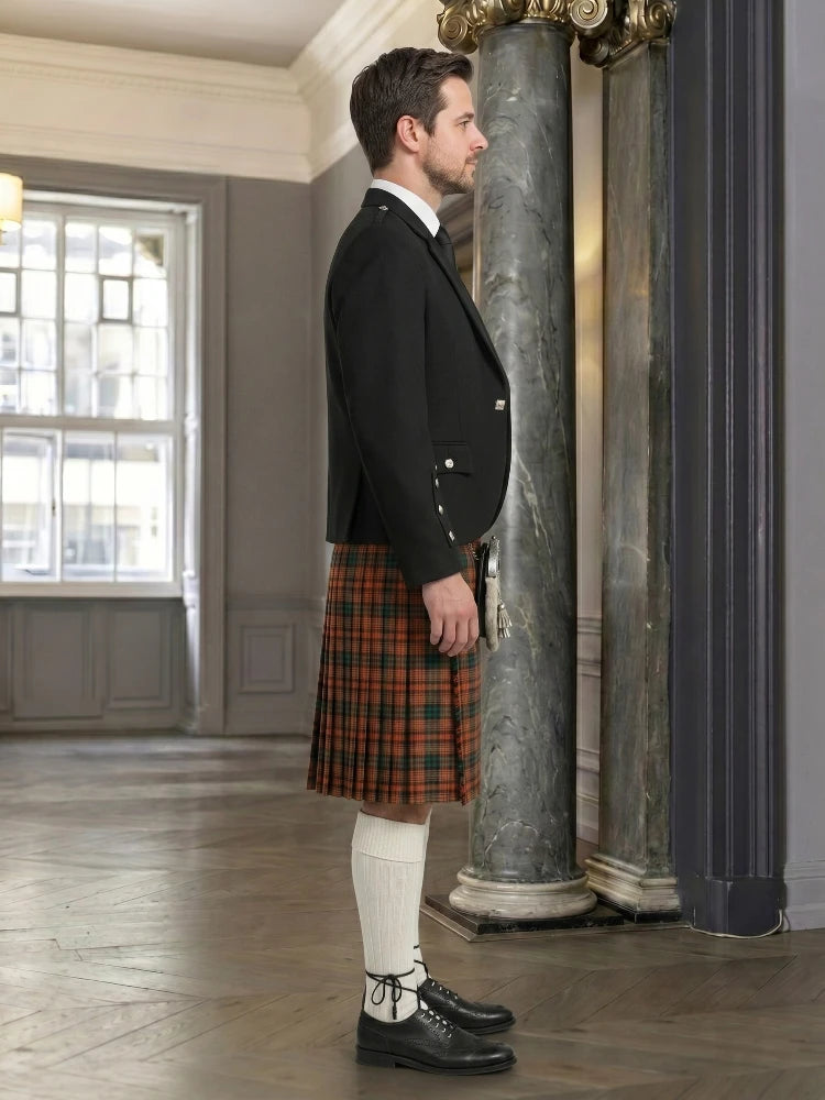 Docherty, William Thomas Tartan Kilt And Argyle Jacket Outfit