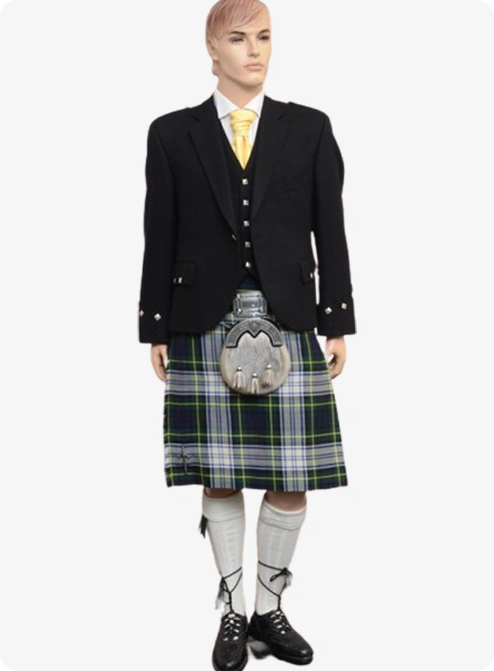 Maßgefertigtes Dress Gordon Tartan Kilt-Outfit
