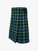 Plaid kilt on a white background