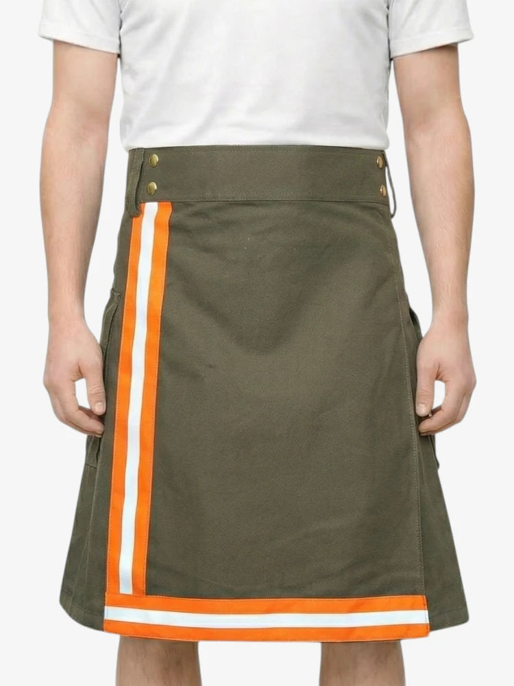 Feuerwehr Kilt mit reflektierendem Streifen