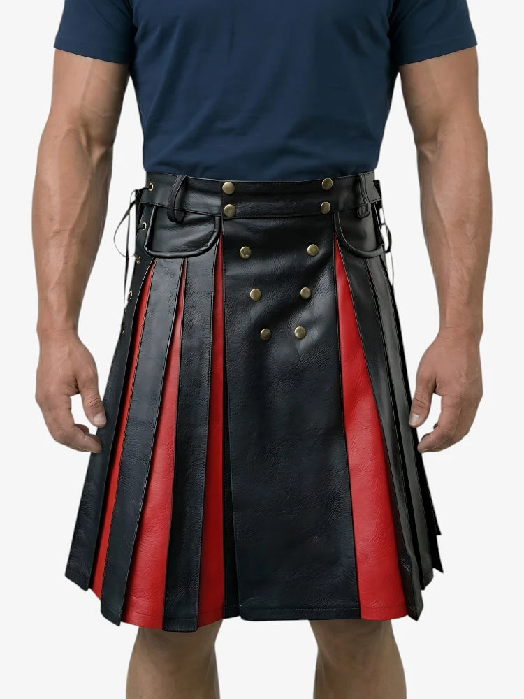 Gladiator Lederkilt mit Frontpaneelen nach Maß