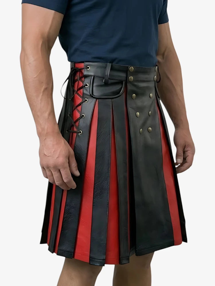 Gladiator Lederkilt mit Frontpaneelen nach Maß