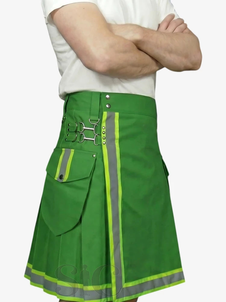 Grüner Feuerwehr Utility Kilt
