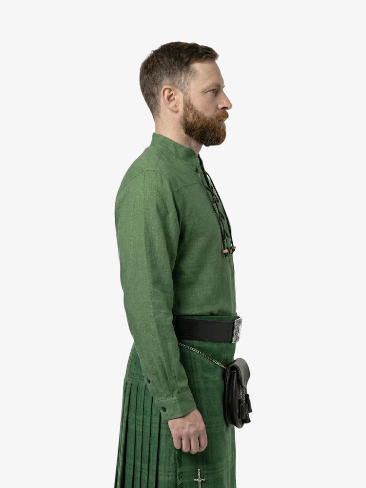 Maßgeschneidertes grünes Jacobite Ghillie Hemd