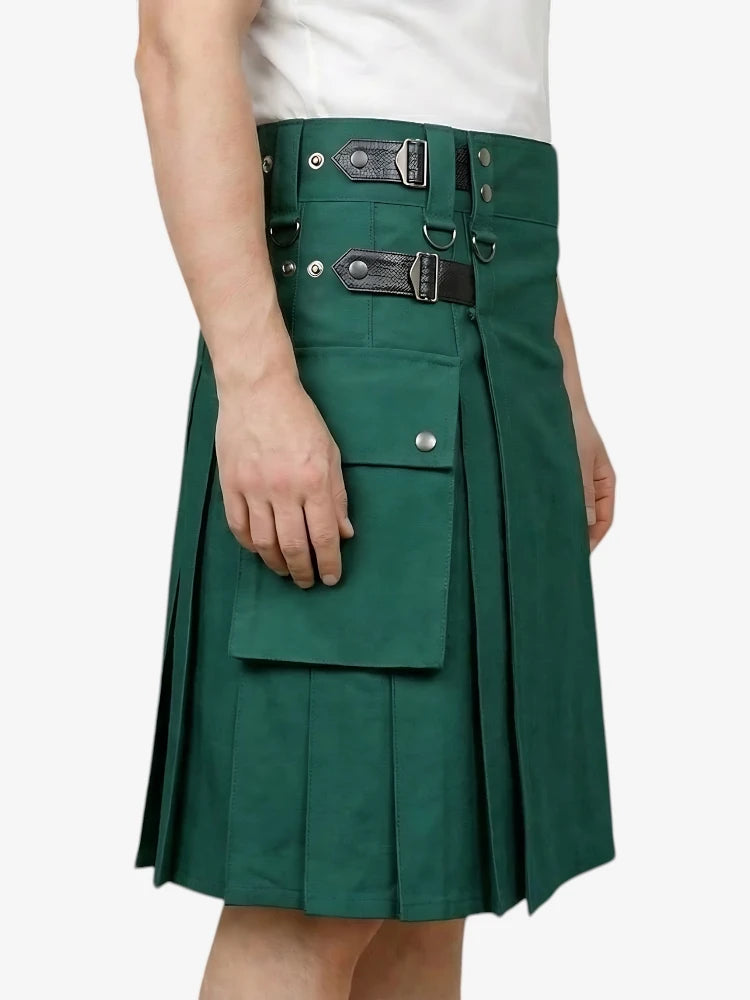 Grüner Hybrid-Utility-Kilt