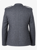 Gray blazer on a white background