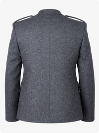 Gray blazer on a white background