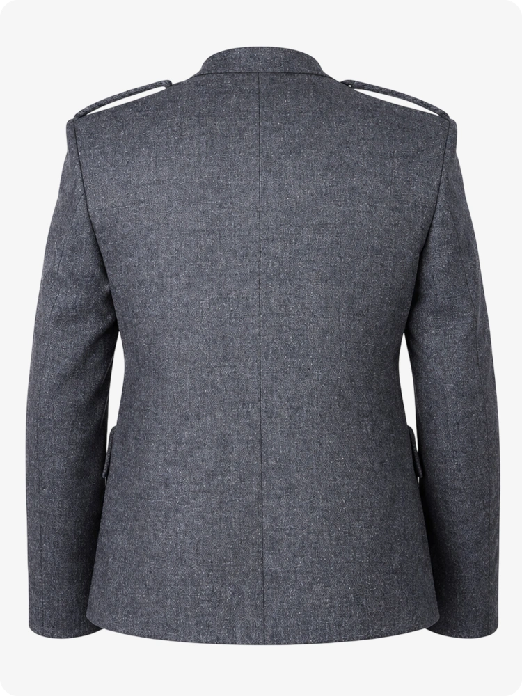 Gray blazer on a white background